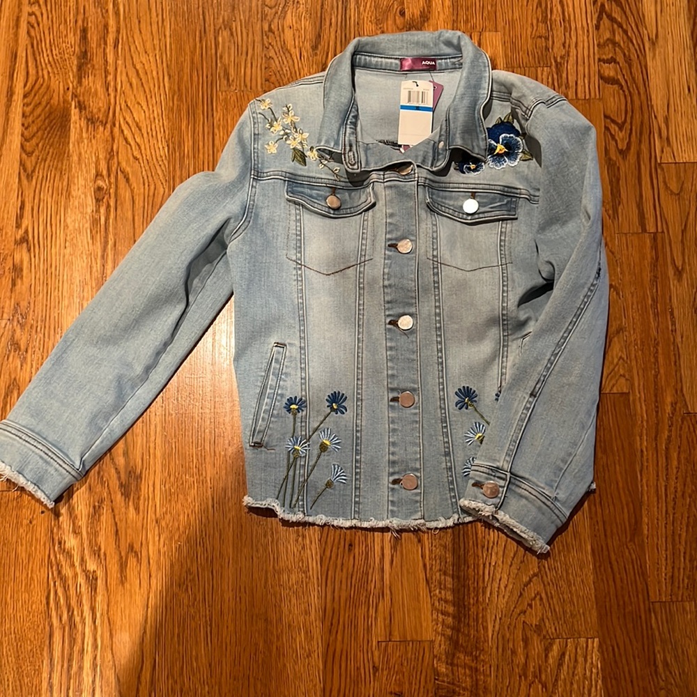Aqua girls by Bloomingdales denim jacket